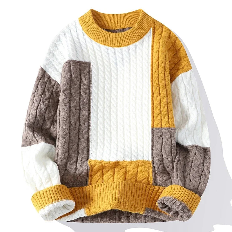 Maxcense™ | Lässiger Color-Block Pullover für Herren