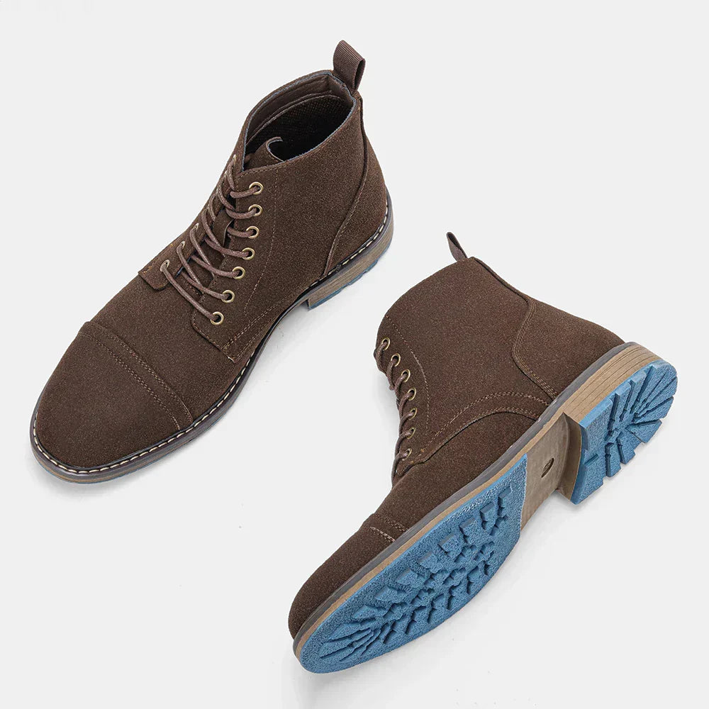 Lior™ | Vintage Derby-Stiefeletten mit Kappenzehen