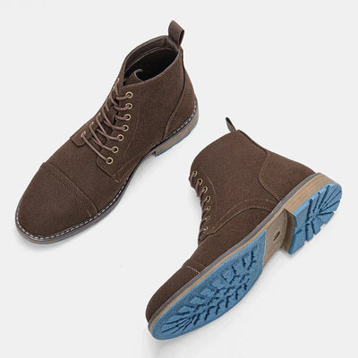 Lior™ | Vintage Derby-Stiefeletten mit Kappenzehen