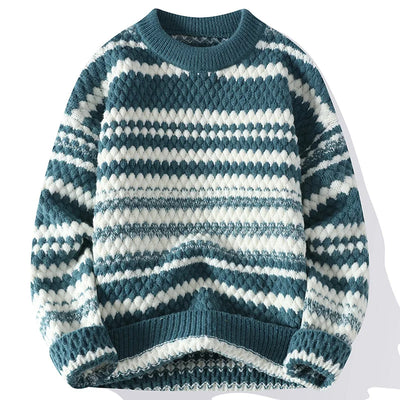 Maxcense™ | Gestreifter Strickpullover für Herren