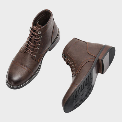 Lior™ | Vintage Derby-Stiefeletten mit Kappenzehen