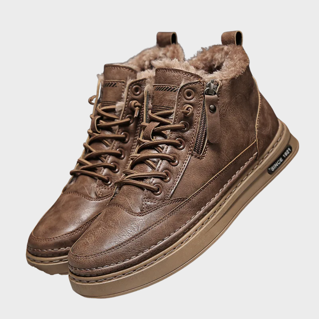 Zephir™ | Winterstiefel aus echtem Leder für Männer
