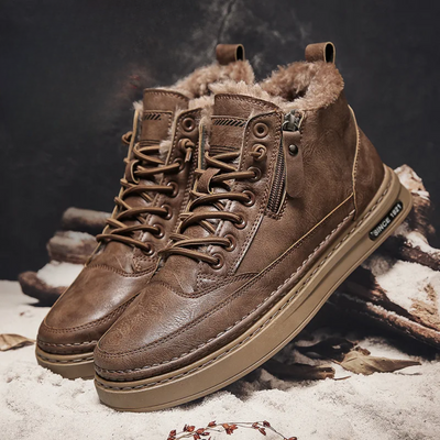 Zephir™ | Winterstiefel aus echtem Leder für Männer