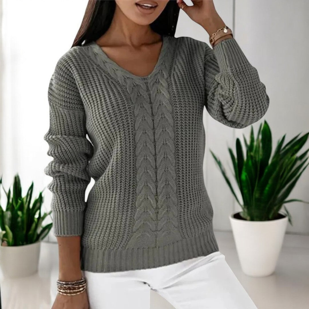 Olivia™ | Skandinavischer Strickpullover