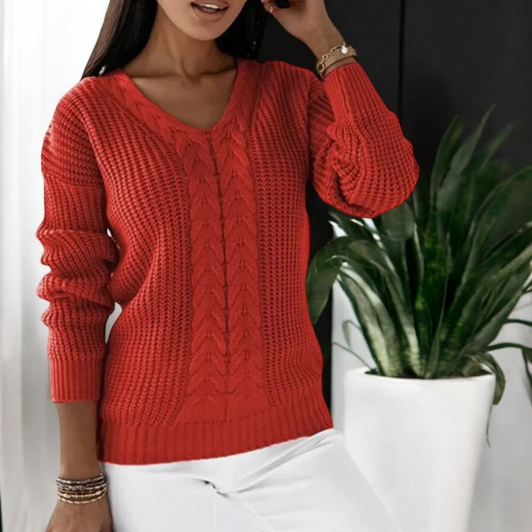 Olivia™ | Skandinavischer Strickpullover